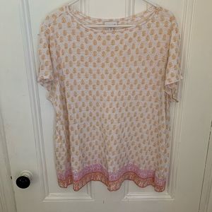 J.Jill printed linen top
